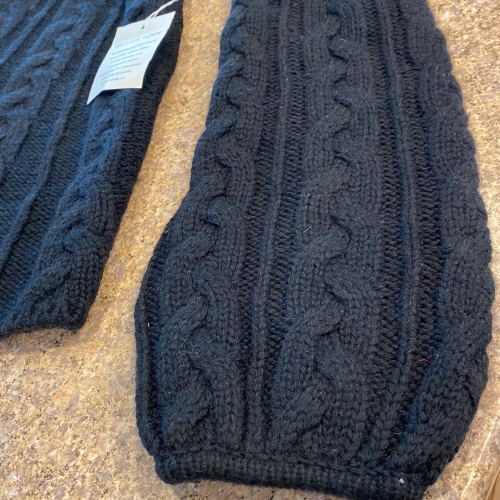 Moda International By Victoria Secret Medium Black Wool Blend Sweater - Picture 11 of 14